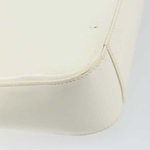 GUCCI Soho Shoulder Bag Enamel White Auth ep11364