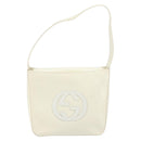 GUCCI Soho Shoulder Bag Enamel White Auth ep11364-13