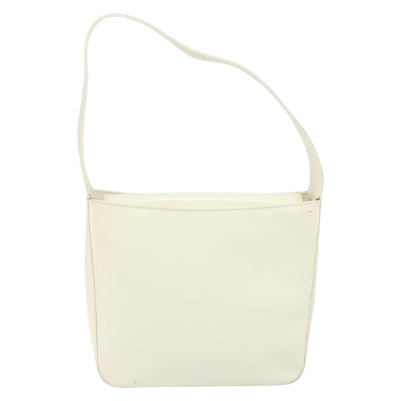 GUCCI Soho Shoulder Bag Enamel White Auth ep11364