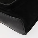 GUCCI Bamboo Backpack Suede Black Gold 003 58 0030 Auth ep11366-17