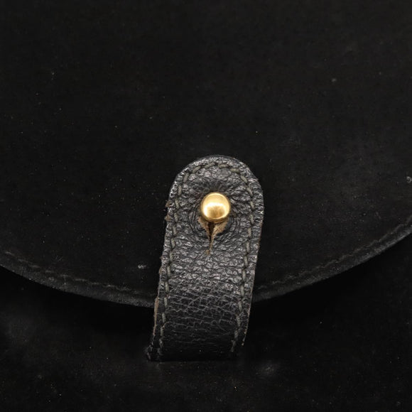 GUCCI Bamboo Backpack Suede Black Gold 003 58 0030 Auth ep11366