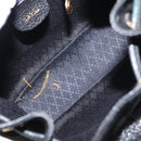 GUCCI Bamboo Backpack Suede Black Gold 003 58 0030 Auth ep11366-11