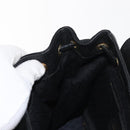 GUCCI Bamboo Backpack Suede Black Gold 003 58 0030 Auth ep11366-23