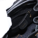 GUCCI Bamboo Backpack Suede Black Gold 003 58 0030 Auth ep11366-24