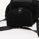 GUCCI Bamboo Backpack Suede Black Gold 003 58 0030 Auth ep11366-6