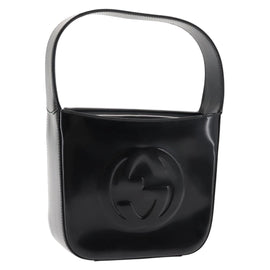 GUCCI Soho Shoulder Bag Enamel Black 007 2023 0249 Auth ep11367