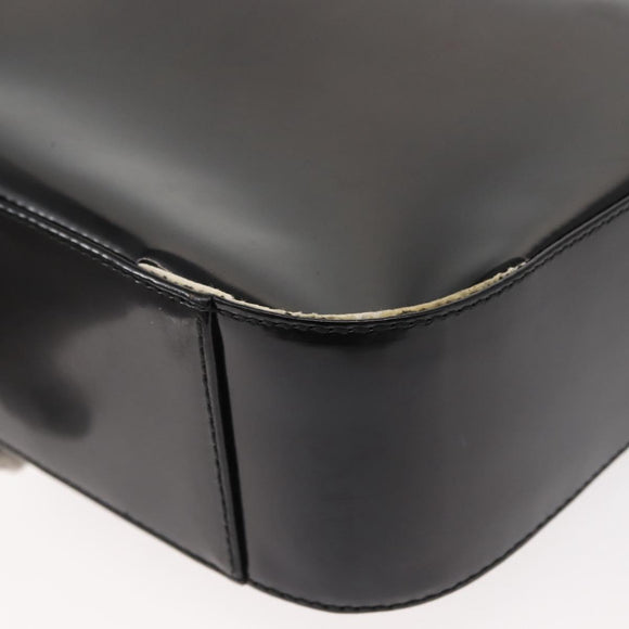 GUCCI Soho Shoulder Bag Enamel Black 007 2023 0249 Auth ep11367