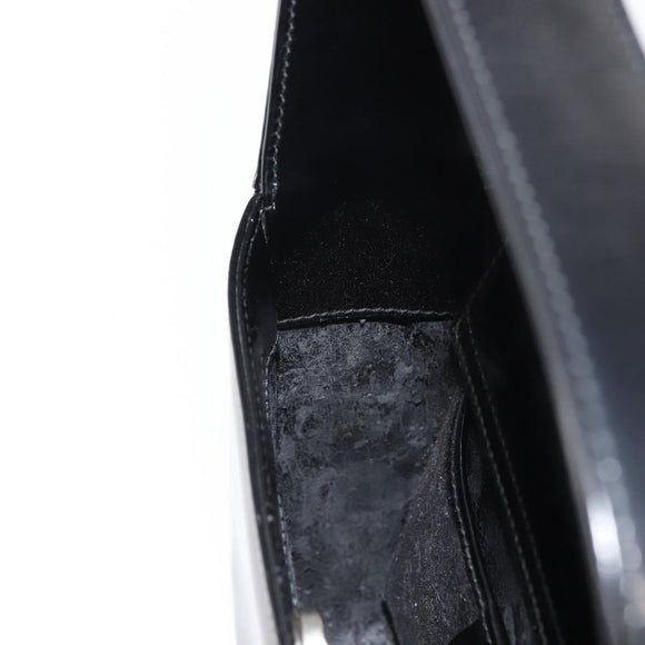 GUCCI Soho Shoulder Bag Enamel Black 007 2023 0249 Auth ep11367