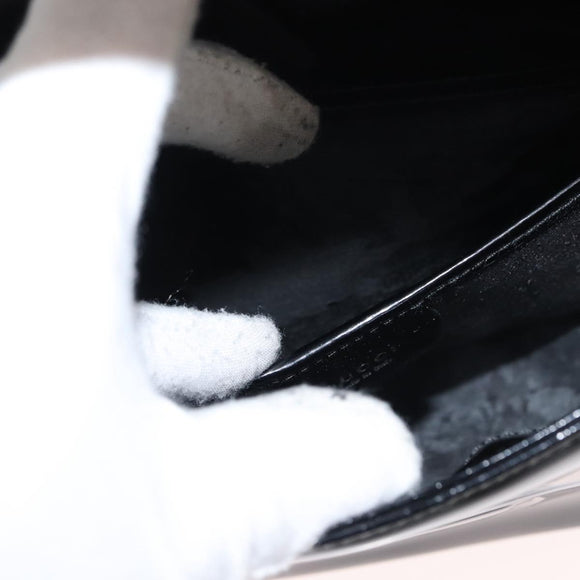 GUCCI Soho Shoulder Bag Enamel Black 007 2023 0249 Auth ep11367