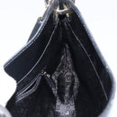 GUCCI Shoulder Bag Enamel Black Gold 001 4149 Auth ep11368-18