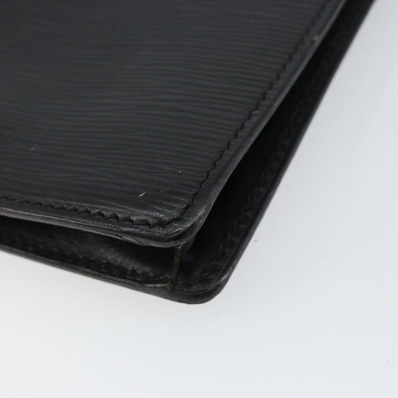 LOUIS VUITTON Epi Serie Dragonne Clutch Bag Black Noir M52612 LV Auth ep11370