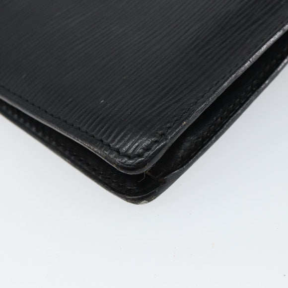 LOUIS VUITTON Epi Serie Dragonne Clutch Bag Black Noir M52612 LV Auth ep11370