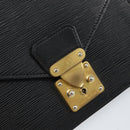 LOUIS VUITTON Epi Serie Dragonne Clutch Bag Black Noir M52612 LV Auth ep11370-17