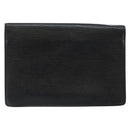 LOUIS VUITTON Epi Serie Dragonne Clutch Bag Black Noir M52612 LV Auth ep11370-2