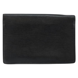 LOUIS VUITTON Epi Serie Dragonne Clutch Bag Black Noir M52612 LV Auth ep11370 - 0