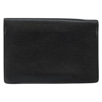 LOUIS VUITTON Epi Serie Dragonne Clutch Bag Black Noir M52612 LV Auth ep11370 - 0