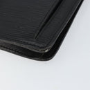 LOUIS VUITTON Epi Serie Dragonne Clutch Bag Black Noir M52612 LV Auth ep11370-7