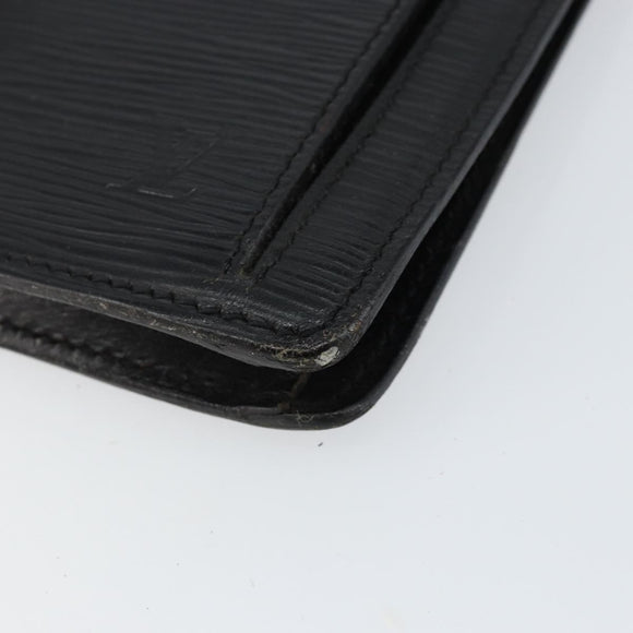 LOUIS VUITTON Epi Serie Dragonne Clutch Bag Black Noir M52612 LV Auth ep11370