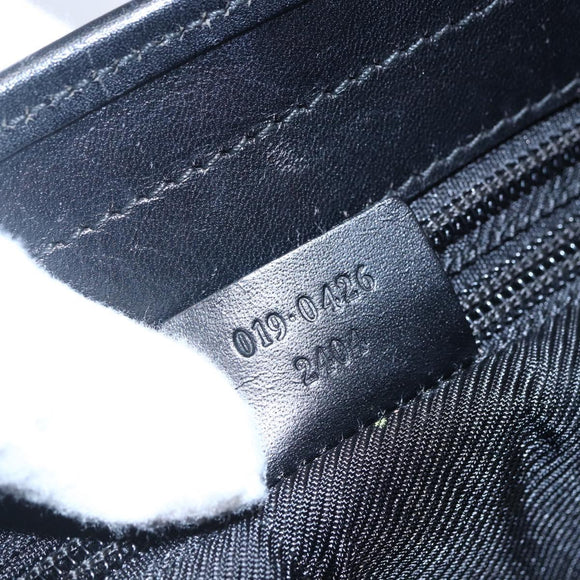 GUCCI GG Canvas Tote Bag Black Silver Auth ep11371