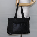 GUCCI GG Canvas Tote Bag Black Silver Auth ep11371-23