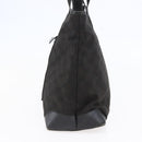 GUCCI GG Canvas Tote Bag Black Silver Auth ep11371-4