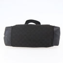 GUCCI GG Canvas Tote Bag Black Silver Auth ep11371-5