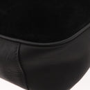 GUCCI Bamboo Shoulder Bag Suede Black Gold 001 1638 2615 Auth ep11372-16