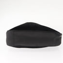 GUCCI Bamboo Shoulder Bag Suede Black Gold 001 1638 2615 Auth ep11372-5