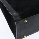 GUCCI Bamboo Tote Bag Suede Leather Black Gold 002 2853 0260 0 Auth ep11373-9