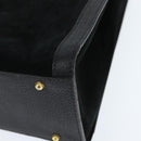 GUCCI Bamboo Tote Bag Suede Leather Black Gold 002 2853 0260 0 Auth ep11373-14