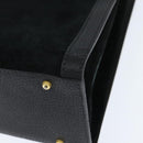 GUCCI Bamboo Tote Bag Suede Leather Black Gold 002 2853 0260 0 Auth ep11373-16