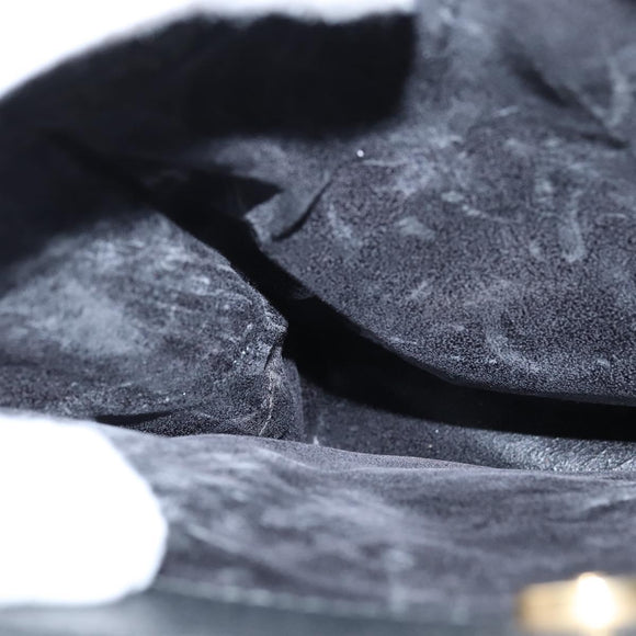 GUCCI Bamboo Tote Bag Suede Leather Black Gold 002 2853 0260 0 Auth ep11373