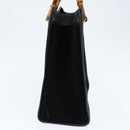 GUCCI Bamboo Tote Bag Suede Leather Black Gold 002 2853 0260 0 Auth ep11373-3
