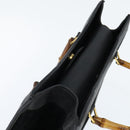 GUCCI Bamboo Tote Bag Suede Leather Black Gold 002 2853 0260 0 Auth ep11373-6
