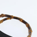 GUCCI Bamboo Tote Bag Suede Leather Black Gold 002 2853 0260 0 Auth ep11373-8