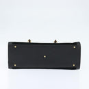 GUCCI Bamboo Tote Bag Suede Leather Black Gold 002 2853 0260 0 Auth ep11373-5