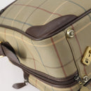 Burberrys Nova Check Hand Bag Canvas 2way Gold Beige Auth ep11376-15