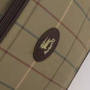 Burberrys Nova Check Hand Bag Canvas 2way Gold Beige Auth ep11376-17