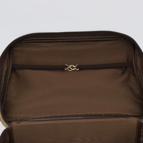 Burberrys Nova Check Hand Bag Canvas 2way Gold Beige Auth ep11376