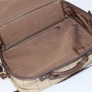 Burberrys Nova Check Hand Bag Canvas 2way Gold Beige Auth ep11376-21