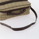 Burberrys Nova Check Hand Bag Canvas 2way Gold Beige Auth ep11376-7