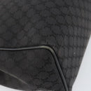 CELINE Macadam Canvas Hand Bag Black Silver Auth ep11378-14
