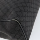 CELINE Macadam Canvas Hand Bag Black Silver Auth ep11378-16