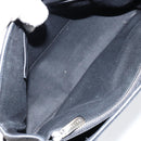 CELINE Macadam Canvas Hand Bag Black Silver Auth ep11378-11