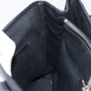 CELINE Macadam Canvas Hand Bag Black Silver Auth ep11378-19