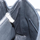 CELINE Macadam Canvas Hand Bag Black Silver Auth ep11378-20