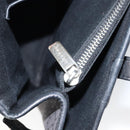 CELINE Macadam Canvas Hand Bag Black Silver Auth ep11378-22