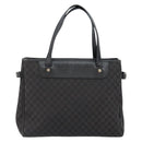 CELINE Macadam Canvas Hand Bag Black Silver Auth ep11378-13