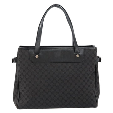 CELINE Macadam Canvas Hand Bag Black Silver Auth ep11378 - 0