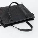 CELINE Macadam Canvas Hand Bag Black Silver Auth ep11378-6
